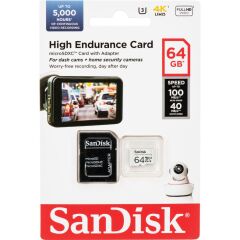 Sandisk 64GB High Endurance MicroSD Kart