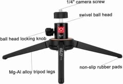 Kingjoy KT-100+BD-0 Masa Üstü Tripod