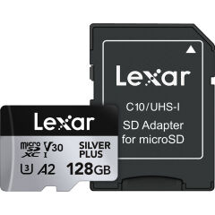Lexar 128GB Silver Plus 205MB/s microSDXC Kart