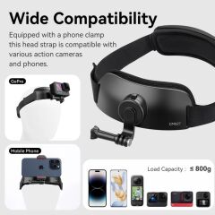 Ulanzi CM027 Go-Quick II Telefon ve Aksiyon Kamera Kafa Bandı