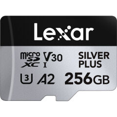 Lexar 256GB Silver Plus 205MB/s microSDXC Kart