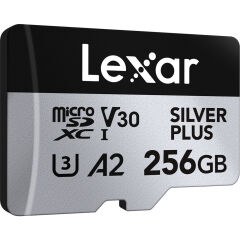 Lexar 256GB Silver Plus 205MB/s microSDXC Kart