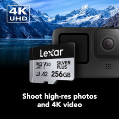 Lexar 256GB Silver Plus 205MB/s microSDXC Kart