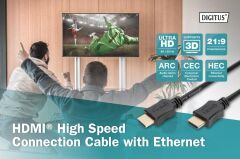 Assmann Digitus 5m Altın Uçlu HDMI Kablo (HDMI - HDMI)