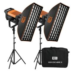 GDX EXC-600C II Video ve Fotoğraf İkili Sürekli Işık Set