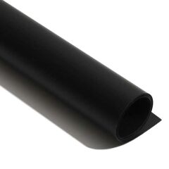 GDX Stüdyo Fon Perde, PVC Arka Plan, Silinebilir, Kırışmaz (Black/Siyah) 120x200 Cm