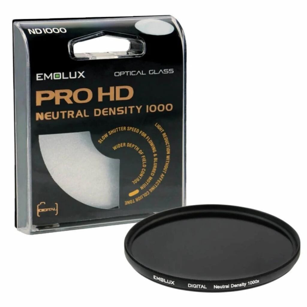 Emolux 62mm ND1000 Neutral Density Filtre (10 Stop)