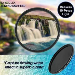 Emolux 62mm ND1000 Neutral Density Filtre (10 Stop)