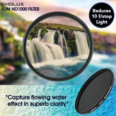 Emolux 58mm ND1000 Neutral Density Filtre (10 Stop)