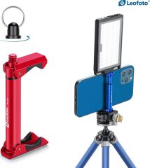 Leofoto PC-20 Telefon Tutucu Kırmızı