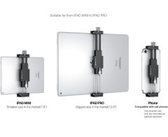Leofoto PC-120 Telefon ve Tablet Tutucu Siyah