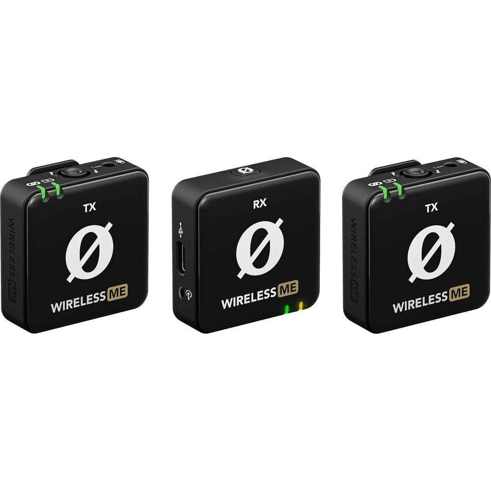 Rode Wireless ME Dual 2 Kişilik Kablosuz Mikrofon (Siyah)