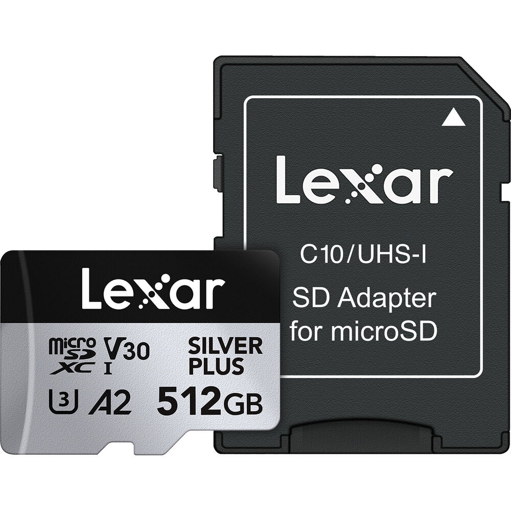 Lexar 512GB Silver Plus 205MB/s microSDXC Kart