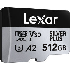 Lexar 512GB Silver Plus 205MB/s microSDXC Kart