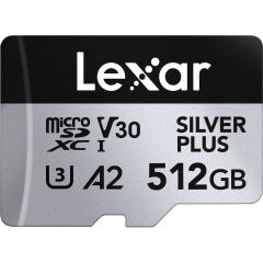 Lexar 512GB Silver Plus 205MB/s microSDXC Kart