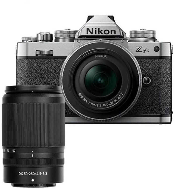 Nikon Z fc Silver 16-50mm 50-250mm Lens Kit (5.500 TL Geri Ödeme)