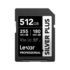 Lexar 512GB Silver Plus 255MB/s SDXC Kart