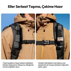Ulanzi MA66 Manyetik Quick Release Tripod Pocket 3 ve 4 İçin