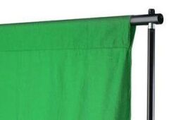 GDX 3x6 Metre Yeşil Kumaş Fon Perde Yıkanabilir (Stand Hariç)