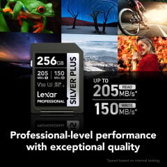 Lexar 256GB Silver Plus 255MB/s SDXC Kart