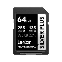 Lexar 64GB Silver Plus 255MB/s SDXC Kart
